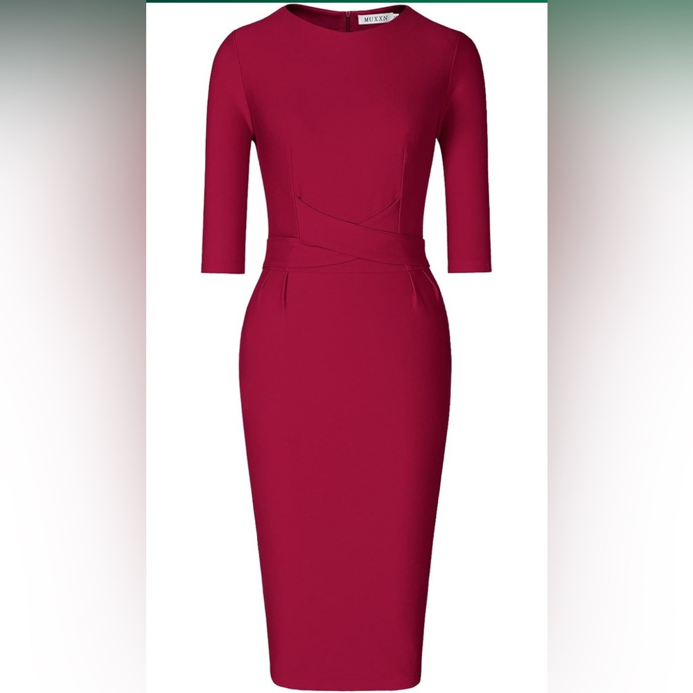 Vintage Style 1960s Pencil Dress